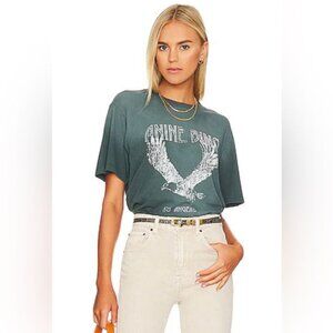 Anine Bing Lili Eagle Tee Emerald SZ M